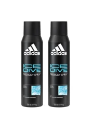 Adidas Ice Dive Deo Body Spray Clear 150ml Pack of 2