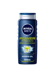 NIVEA MEN 3in1 Shower Gel Body Wash Power Fresh 24h Fresh Effect Citrus Scent 500ml