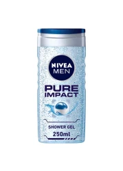 NIVEA MEN 3in1 Shower Gel Body Wash Pure Impact Fresh Scent 250ml