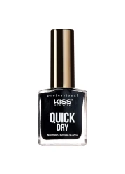 Kiss Quick Dry Nail Polish QP03 Black Out 13ml
