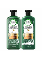 Herbal Essences Potent Aloe+Avocado Oil Curl Hydrator Shampoo 400ml + Potent Aloe+Avocado Oil C