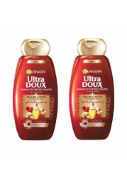 Garnier Ultra Doux Castor And Almond Oils Shampoo 400ml Pack of 2