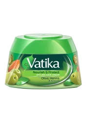 Dabur Vatika Naturals Nourish And Protect Hair Styling Cream Green 140ml