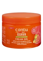 Cantu Guava Style and Strengthen Cream Gel with Guava Ginger Castor Oil Shea Butter Vitamin E and Quinoa 340g