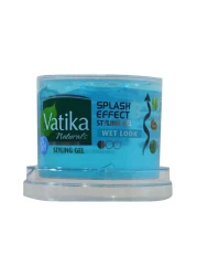 Dabur Vatika Naturals Wet Look Splash Effect Styling Hair Gel Blue 250ml