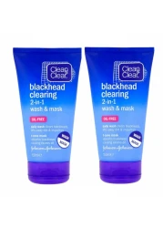 Clean &amp; Clear Blackhead Clearing Daily Scrub 150ml Pack of 2