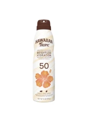 Hawaiian Tropic Silk Hydration Weightless Spray Sunscreen SPF50 Clear 170g