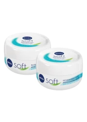 Nivea Soft Refreshingly Moisturizing Cream White 100ml Pack of 2