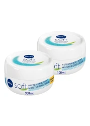 NIVEA Moisturising Cream Soft Refreshing Jar 100ml + 300ml