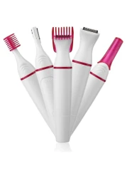5 in 1 Multi-functional Hair Removal Electric Eyebrow Shaping Shaving Machine Women Hair Removal Shaver Trimmer For Underarm Facial Tool Kit