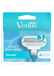 Gillette Venus WoMen's Razor Blade Refills Blue 4 PCS