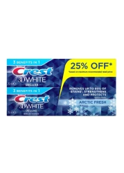 كريست 3D وايت أركتيك فريش معجون أسنان مبيض 75 ملل حزمة من 2