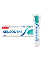 Sensodyne Toothpaste For Sensitive Teeth Deep Clean Gel With Foam Boost Technology 75ml