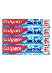 Colgate Max Fresh Cool Mint Fresh Breath Toothpaste 75ml Pack of 4