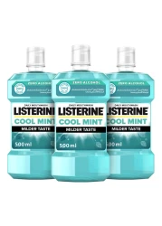 Listerine Mouthwash Cool Mint Milder Taste 500mlx3