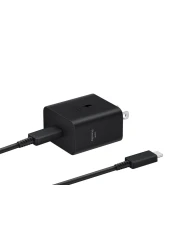 SAMSUNG 45W Wall Charger Power Adapter with Cable Included, Super Fast Charging for Galaxy Phones, Tablets and USB Type C Devices, Low Standby Power Consumption, EP-T4511XBEGUS, Black