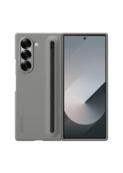 SAMSUNG Galaxy Z Fold 6 S Pen Phone Case, Protective Cover with Built-in S Pen Holder Slot, Click to Release, US Version, EF-OF95PCJEGUS, Gray