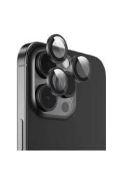 Green Lion HD Plus Camera Lens Protector for iPhone 16 Pro/16 Pro Max, Easy Installation, 9H Durable Glass, Anti Scratch, Anti Glare Coating, Shatter Protection (16 Pro/16 ProMax Black)