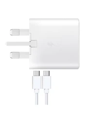 Samsung UK Travel Adaptor (25W with USB type C Cable) White