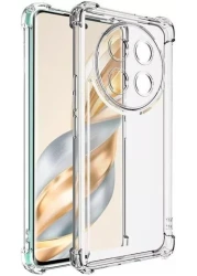 Honor X9c Phone Case, Clear TPU Soft Silicone Protective Cover, Reinforced Corners, Scratch Resistant, Transparent