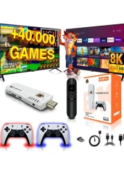 Retro Gaming Console + TV Stick SVP K8 Pro 4K 64GB Storage 40,000 Games &amp; 15 Emulators