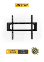 Bracket Pro Fixed TV Wall Mount for 40-85 Inch Screens &ndash; Heavy-Duty Steel, Ultra Slim &amp; Space-Saving &ndash; Supports VESA 200x200 to 600x500 &ndash; Holds up to 143lbs (65kg) &ndash; Easy Installation - BPF4085