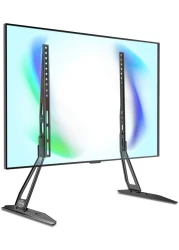 Table Top TV Base/TV Legs for 27-60 inch LCD LED Flat Screen TV Stand on Table with Tilt and Height Adjustable