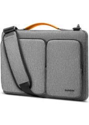 Tomtoc 360 Protective Laptop Shoulder Bag For 13-Inch Macbook Air M2/A2681 M1/A2337 2022-2018, Macbook Pro M2/A2686 M1/A2338 2022-2016, 13-Inch Surface Pro 9/8/X/7+/7/6, Water-Resistant Case