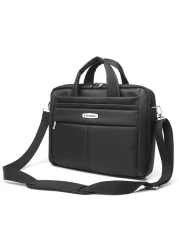 Senator 15 inch Nylon Shoulder Laptop Bag Light Weight Water Resistant with RFID pockets KH8115 Black