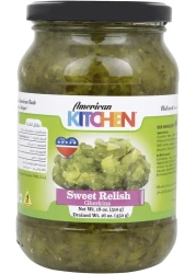 AK GHERKINS SWEET RELISH 18OZ