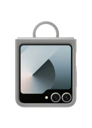 Samsung Silicone Case Cover with Ring for Galaxy Flip6 Grey