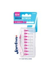 Jordan Brush Between Interdental Brush With Refill Heads White XS 0.4mm 10 PCS