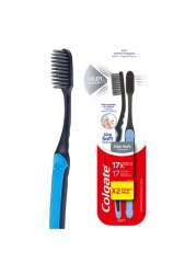 Colgate Slim Soft Black Charcoal Toothbrush Multi Pack 2 Pcs
