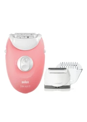 Braun Silk Epil 3 Epilator With Body Shaver Head And Trimmer Cap SE 3440 Multicolour