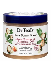 Dr Teal's Shea Sugar Scrub With Shea Butter And Almond Oil With Essential Oils Beige 538g