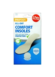 Profoot All Day Comfort Insoles White Pair of 2