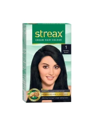 Streax Cream Hair Colour 1 Natural Black 45ml