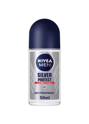 NIVEA MEN Antiperspirant Roll-on for Men Silver Protect Antibacterial Protection 50ml