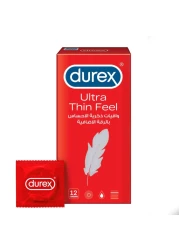 Durex Feel Ultra Thin Condoms Clear 12 PCS