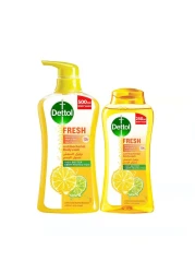 Dettol Fresh Anti Bacterial Body Wash Citrus &amp; Orange Blossom 500ml + 250ml