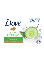 Dove Cool Moisture Moisturising Beauty Cream Soap Bar Cucumber &amp; Green Tea Scent With &frac14; Moisturising Cream 135g