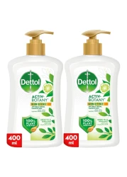 Dettol Activ-Botany Antibacterial Liquid Handwash Green Tea and Bergamot 400ml Pack of 2