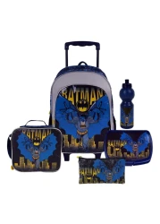 Warner Bros. Batman Superhero Printed 5-in-1 Trolley School Set 16inch