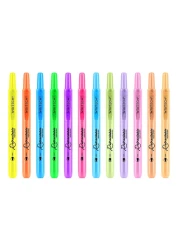 Writech Retractable Highlighters Assorted 12 PCS