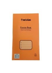 Sinarline Single Lined with Red Margin Exercise Book 100 Sheets Orange
