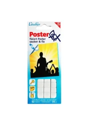 Laufer Poster Fix, Mounting Putty, Removable Repositionable Adhesive Points, 52/pack