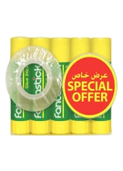 Fantastick Glue Stick 5g 5 PCS and Clear Tape 2 PCS