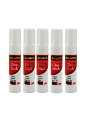 3M Scotch Permanent Glue Stick White 8g 5 PCS