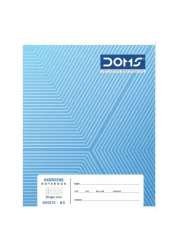Doms Single Line Exercise Book 80 Sheets 21x16inch