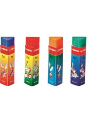 Stabilo Trio Eraser Pouch Multicolour 4 PCS